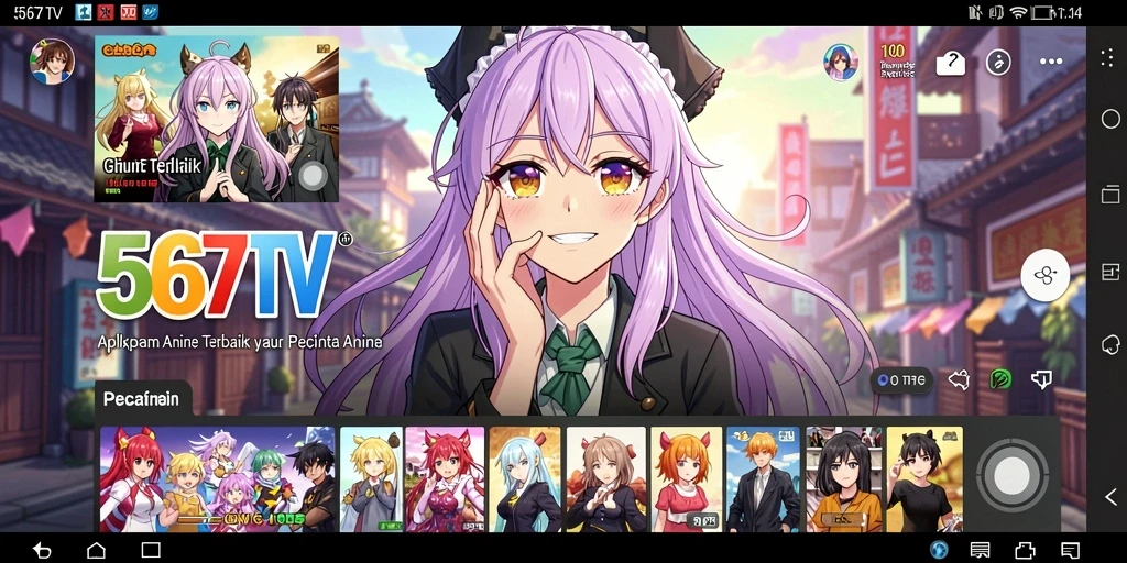 Tampilan gameplay dan konten anime di 567TV yang memukau.