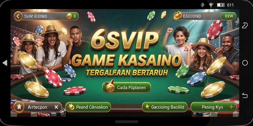 Tampilan gameplay Kasino yang mendebarkan di 6SVIP.