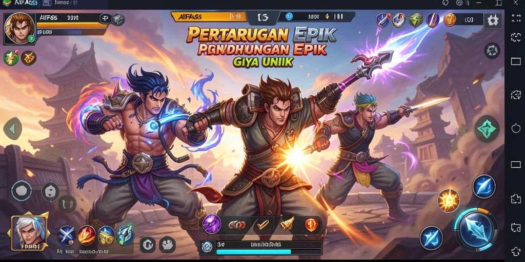 Tampilan aksi mendebarkan dalam gameplay AIFA66.
