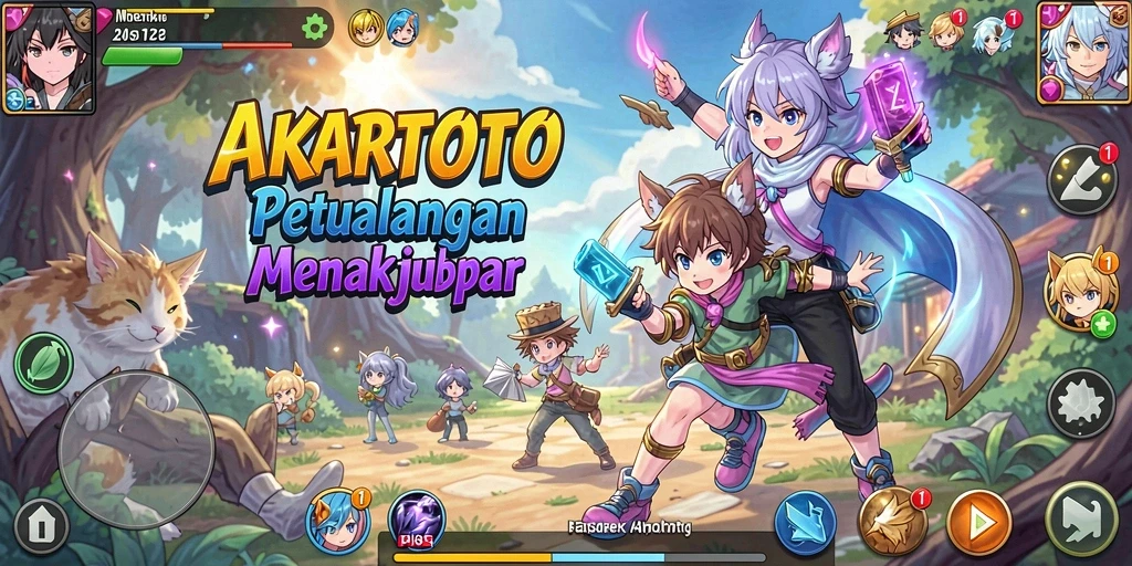 Tampilan menarik dari gameplay AKARTOTO yang memukau.