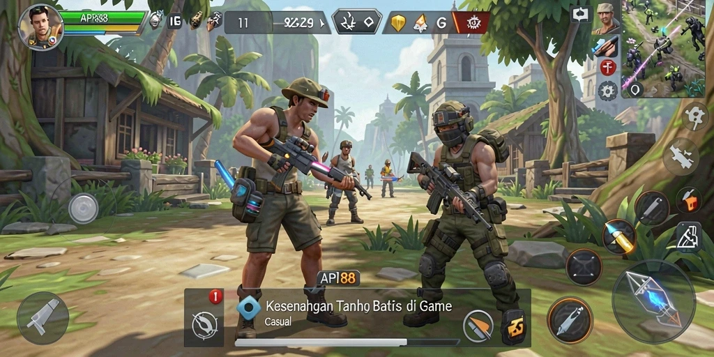 Screenshot menampilkan gameplay seru dan menarik dari API88.