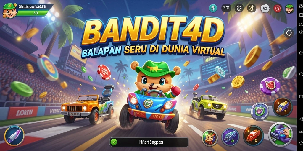 Gameplay Racing yang mendebarkan dan penuh adrenalin di BANDIT4D.