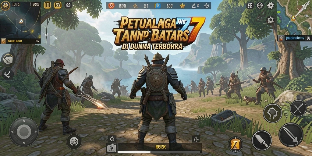 Screenshot gameplay BIG77 menampilkan petualangan dalam dunia terbuka yang luas.