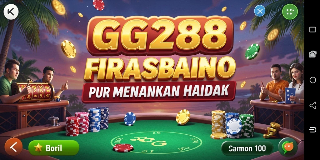 Tampilan gameplay Kasino yang menarik dan dinamis di GG288.
