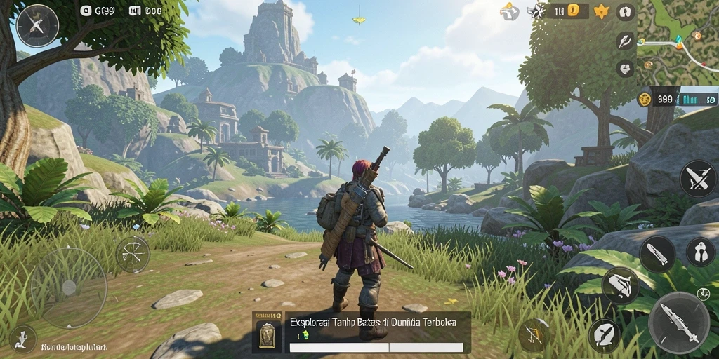 Gameplay GG99 yang menakjubkan di dunia terbuka.