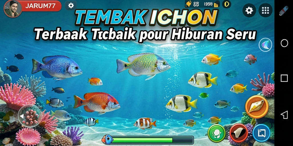 Tampilan gameplay Tembak Ikan yang penuh warna dan seru.