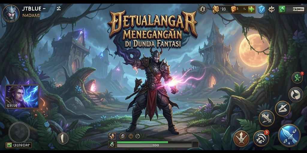 Gameplay JTBLUE yang menarik dan menegangkan dalam dunia petualangan.