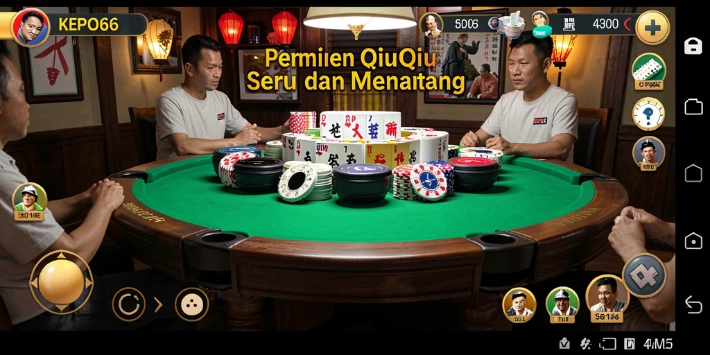 Screenshot gameplay KEPO66 menampilkan aksi seru permainan QiuQiu.
