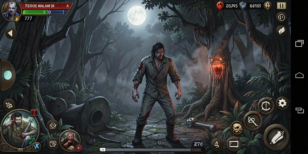 Gameplay menegangkan L777 dalam suasana yang mencekam.