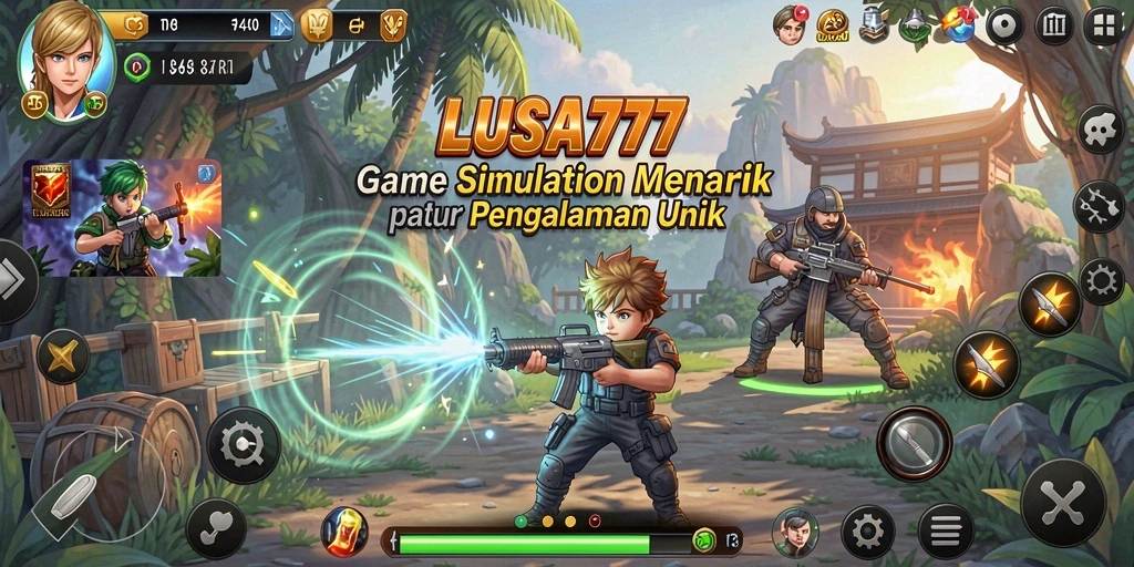 Tangkapan layar gameplay LUSA777 menampilkan elemen simulasi yang menarik.