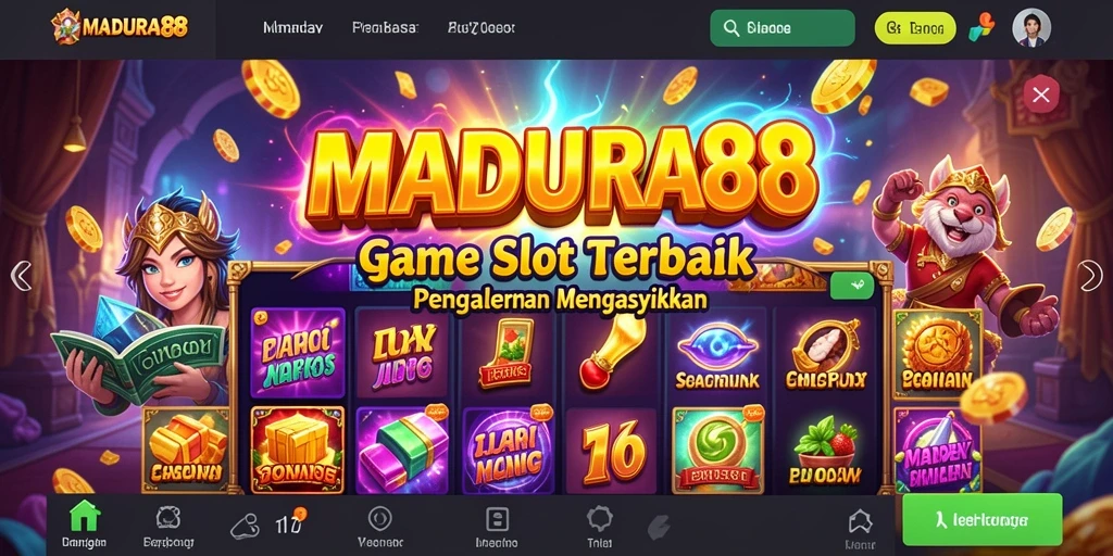 Screenshot gameplay <strong>MADURA88</strong> menampilkan momen seru dalam bermain slot.