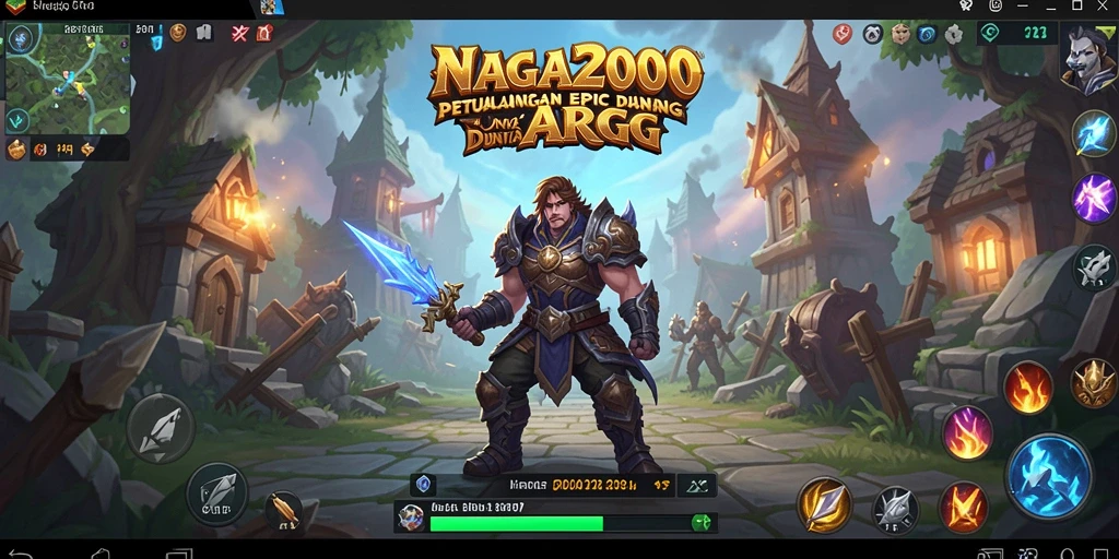 Screenshot gameplay NAGA2000 menampilkan aksi seru dalam pertarungan ARPG.