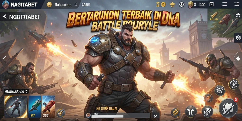 Gameplay NAGITABET yang mendebarkan dalam suasana Battle Royale.