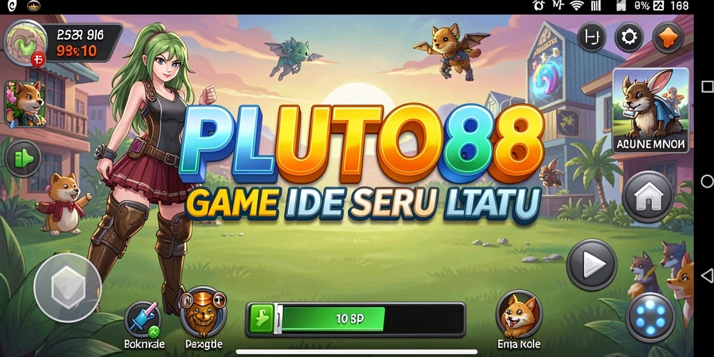 Tampilan gameplay yang menarik dari PLUTO88 dengan mekanisme Idle yang memikat.