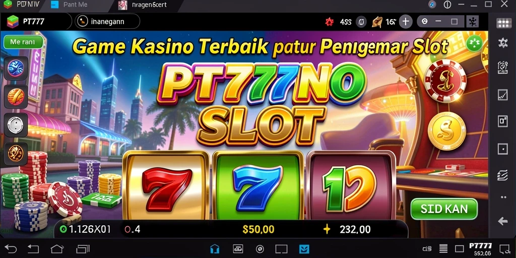 Tampilan utama gameplay PT777 yang menampilkan slot menarik.