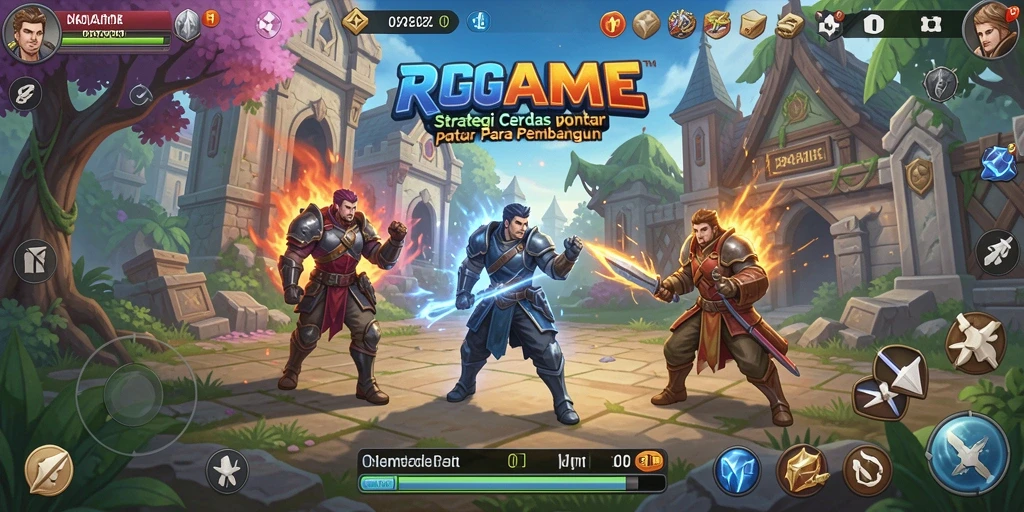 Tampilan gameplay RPGAME menampilkan strategi mendalam dan pertempuran yang seru.