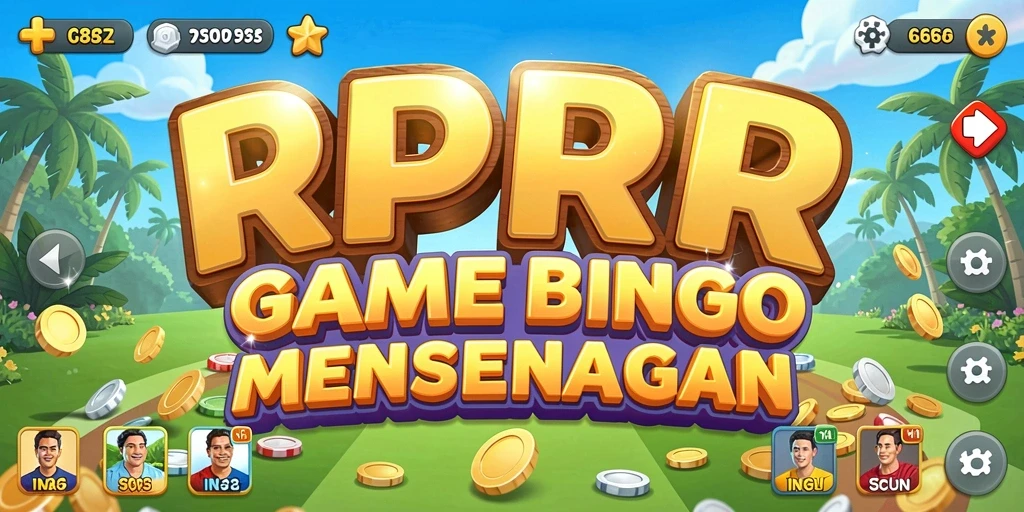 Screenshot gameplay RPRR menampilkan keseruan bermain Bingo bersama teman.