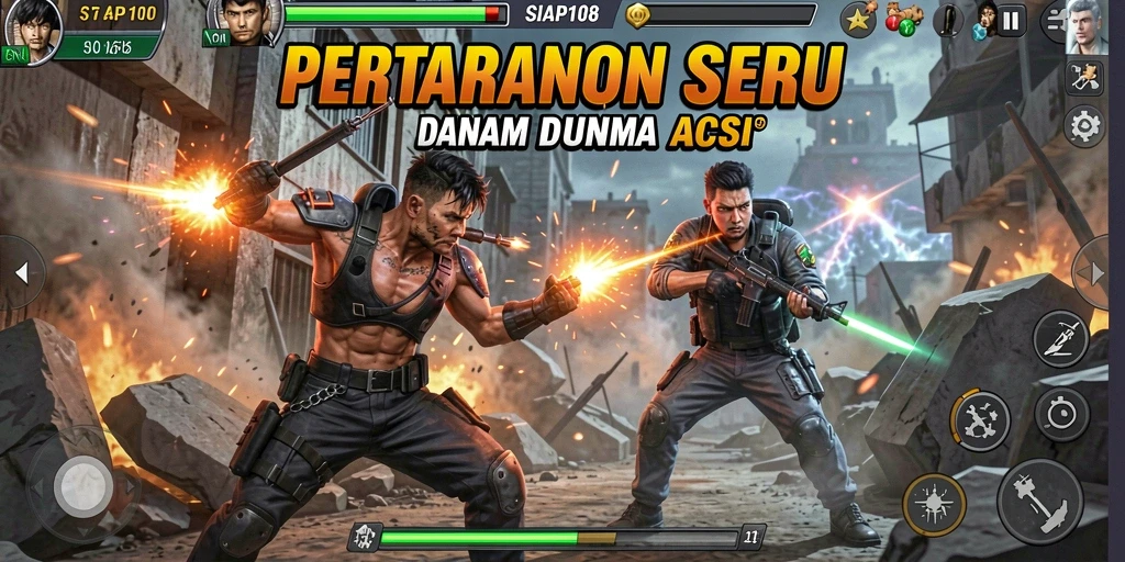 Tampilan pertarungan seru dalam SIAP108 dengan grafis yang memukau.