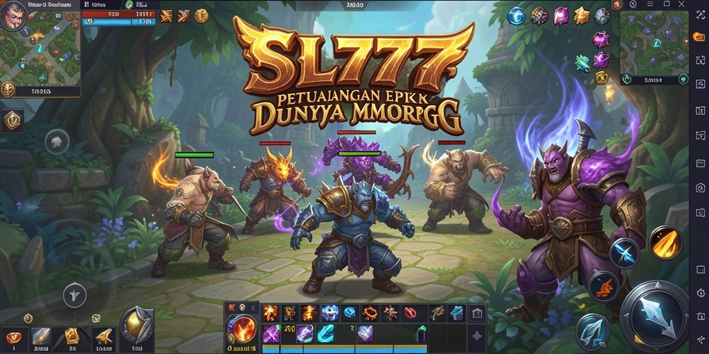 Tampilan screenshot gameplay SL777 dengan petualangan MMORPG yang seru.