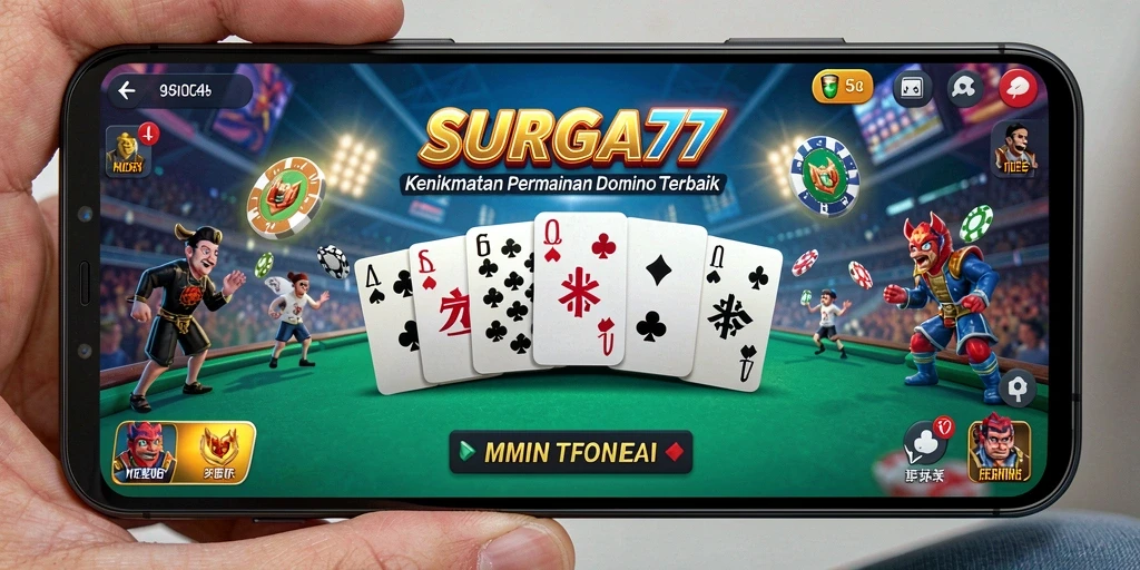 Tampilan gameplay SURGA77 yang menarik dan penuh warna.