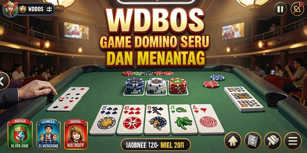 Tampilan gameplay WDBOS yang mengasyikkan dalam permainan Domino.