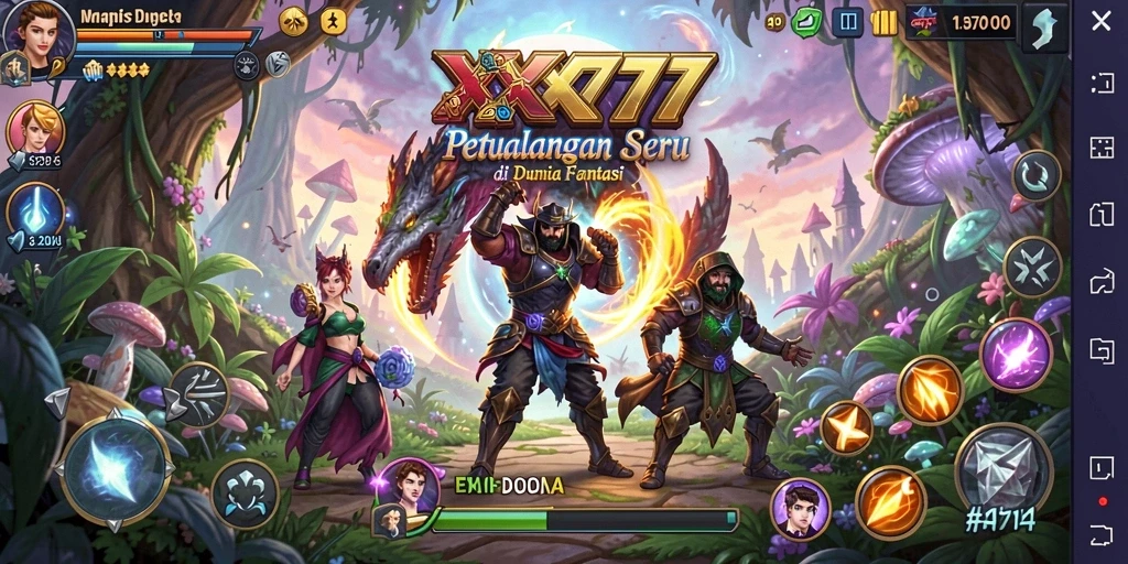 Tampilan gameplay XXX777 yang penuh petualangan dan aksi.