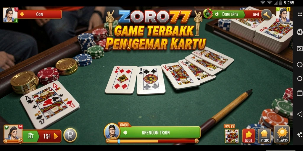 Screenshot gameplay ZORO77 yang menampilkan aksi seru permainan Domino.